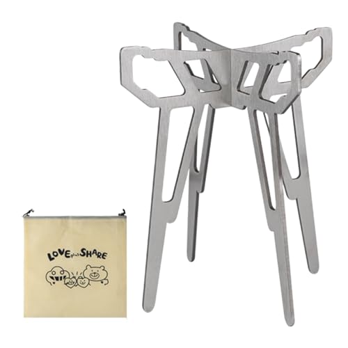 Derwrtup Campingherd-Halterung - Topfhalter Gestell Für Spiritus Herd - Rutschfeste Aufhängung Für Wanderungen Picknick Grillen Wildnis Abenteuer Derwrtup Campingherd-Halterung - Topfhalter Gestell Für Spiritus Herd - Rutschfeste Aufhängung Für Wanderungen Picknick Grillen Wildnis Abenteuer von Derwrtup