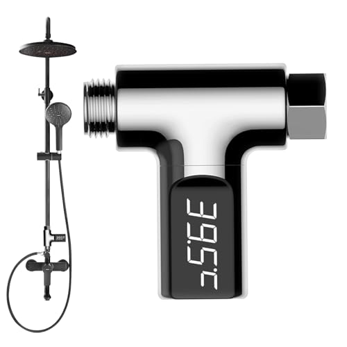 Derwrtup Digitales Messgerät für die Duschtemperatur, Duschthermometer mit digitalem LED-Display, Zubehör für Badewanne mit großem Display Derwrtup Digitales Messgerät für die Duschtemperatur, Duschthermometer mit digitalem LED-Display, Zubehör für Badewanne mit großem Display von Derwrtup