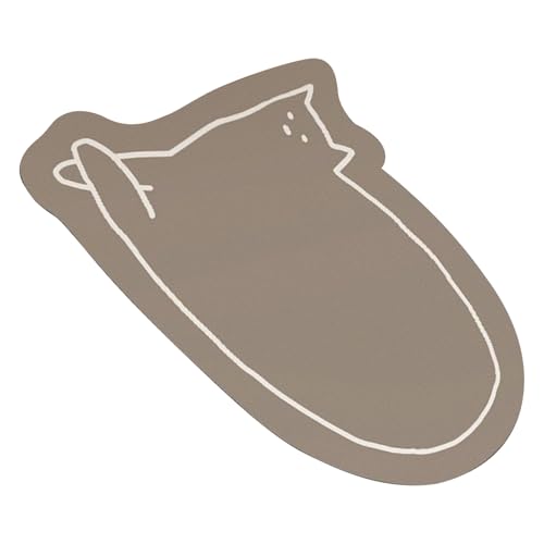 Derwrtup Duschmatte | Badezimmer Bodenmatte | Halbrunde Katzen Eingangsmatte Für Bad Wohnzimmer Schlafzimmer Eingangsbereich Derwrtup Duschmatte | Badezimmer Bodenmatte | Halbrunde Katzen Eingangsmatte Für Bad Wohnzimmer Schlafzimmer Eingangsbereich von Derwrtup