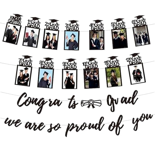 Derwrtup Foto Banner, Glückwunsch Banner Zur Feier, Dekoration Hintergrund Für Abschlussfeier Kindergarten Schule Jugendliche von Derwrtup