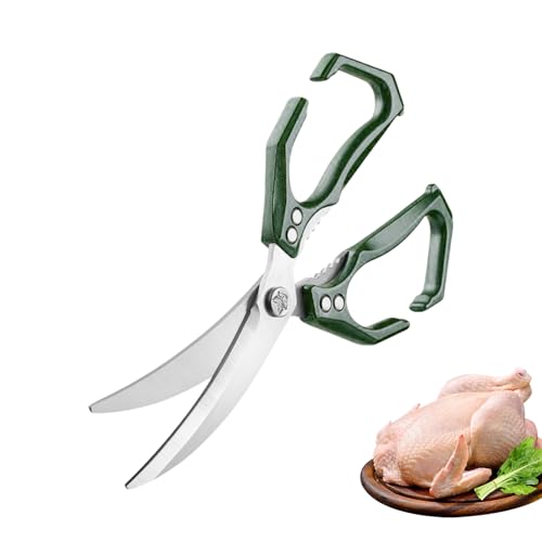 Derwrtup Geflügelschere - 2-in-1 Meeresfrüchte Schere mit Walnussknacker - Robuste Edelstahl Multifunktions Küchenschere für Obst Salat Derwrtup Geflügelschere - 2-in-1 Meeresfrüchte Schere mit Walnussknacker - Robuste Edelstahl Multifunktions Küchenschere für Obst Salat von Derwrtup