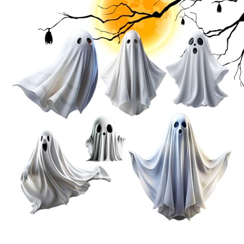 Derwrtup Halloween Fensteraufkleber | Geister Fensteraufkleber für Glas,Wanddekoration Gruselige Dekoration für Zuhause Büro Innenbereich Feiertag Klassenzimmer Küche Party Wand Glas und Spiegel Derwrtup Halloween Fensteraufkleber | Geister Fensteraufkleber für Glas,Wanddekoration Gruselige Dekoration für Zuhause Büro Innenbereich Feiertag Klassenzimmer Küche Party Wand Glas und Spiegel von Derwrtup
