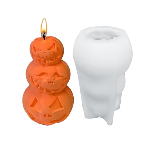 Derwrtup Halloween Formen,Silikone Seifenform | Leicht Entnehmbare Grusel Bastelform Für Epoxidharz Gips Halloween Deko Seifenherstellung Handwerksprojekte von Derwrtup