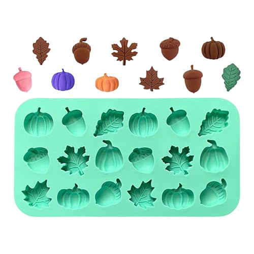 Derwrtup Herbst Harz Formen,18 Hohlformen Kürbis Tannenzapfen Ahornblätter Förmchen | Antihaft Backform Mini Silikonform Handwerk Herbstdeko Seife Kerzen Harz Projekte Derwrtup Herbst Harz Formen,18 Hohlformen Kürbis Tannenzapfen Ahornblätter Förmchen | Antihaft Backform Mini Silikonform Handwerk Herbstdeko Seife Kerzen Harz Projekte von Derwrtup