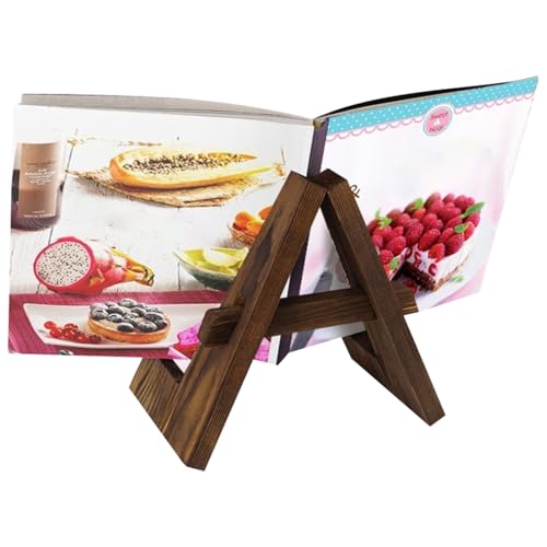 Derwrtup Kochbuch Halter Ständer,Rustikaler Holz Rezeptbuch Ständer Für Küchenarbeitsplatte - Leichtgewichtiger Rezeptständer Für Familie Jugendliche Mädchen Derwrtup Kochbuch Halter Ständer,Rustikaler Holz Rezeptbuch Ständer Für Küchenarbeitsplatte - Leichtgewichtiger Rezeptständer Für Familie Jugendliche Mädchen von Derwrtup