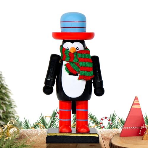 Derwrtup Miniatur Weihnachtsfiguren | Niedliche Nussknacker Figuren Desktop Deko,Deko Skulptur für Tisch Schreibtisch Vitrine Wohnzimmer Hochzeit Kinder Erwachsene Festtag von Derwrtup
