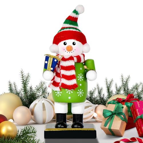 Derwrtup Miniatur Weihnachtsfiguren | Niedliche Nussknacker Figuren Desktop Deko - Deko Skulptur für Tisch Schreibtisch Vitrine Wohnzimmer Hochzeit Kinder Erwachsene Festtag von Derwrtup