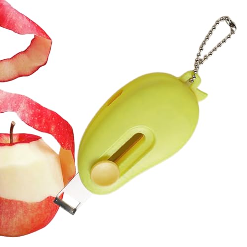 Derwrtup Obstschäler,Küchenhelfer Für Obst Und | Schälgerät Mit Magnethalterung In Mango-Form Und Rutschfestem Griff Für Camping Und Picknick von Derwrtup