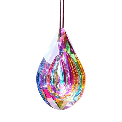 Derwrtup Prisma-Sonnenfänger, Glasprisma | Bunte Kristallprismenbehänge,Regenbogen-Heimdekor-Glasprismen, hängende Anhängerornamente für Fenster, Tür, Weihnachtsbaum Derwrtup Prisma-Sonnenfänger, Glasprisma | Bunte Kristallprismenbehänge,Regenbogen-Heimdekor-Glasprismen, hängende Anhängerornamente für Fenster, Tür, Weihnachtsbaum von Derwrtup