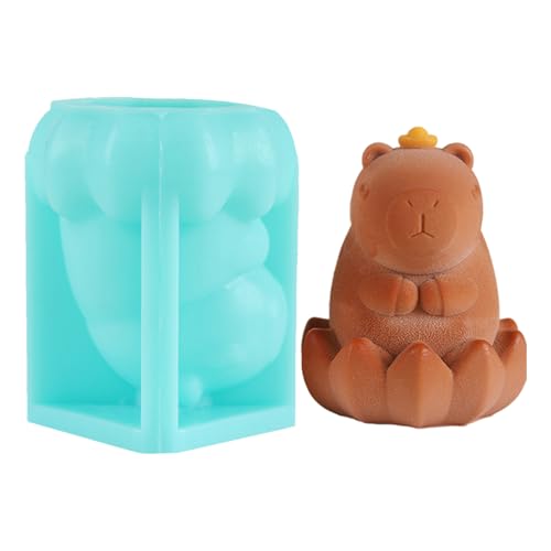 Derwrtup Silikon Backform | Capybara Kuchen Backform Zum Backen,Hitzebeständige Antihaft Kuchenform Für Käsekuchen Schokolade Pudding Seife von Derwrtup