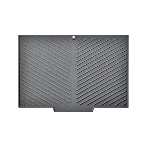 Derwrtup Spültuch Untersetzer - Schüssel Abtropf Matte | Silikon Untersetzer für heiße Töpfe 38x25 cm, Ablaufmatte für Löffel Gabeln Messer Stäbchen von Derwrtup