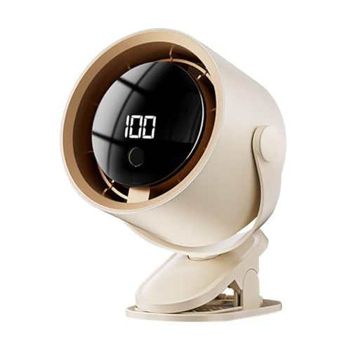 Derwrtup Ventilator für Kinderwagen | LED Display 100 Geschwindigkeitsstufen USB Aufladbarer Ventilator Mit Clip | Für Outdooraktivitäten Homeoffice Camping Wohnmobile Lange Autofahrten Derwrtup Ventilator für Kinderwagen | LED Display 100 Geschwindigkeitsstufen USB Aufladbarer Ventilator Mit Clip | Für Outdooraktivitäten Homeoffice Camping Wohnmobile Lange Autofahrten von Derwrtup