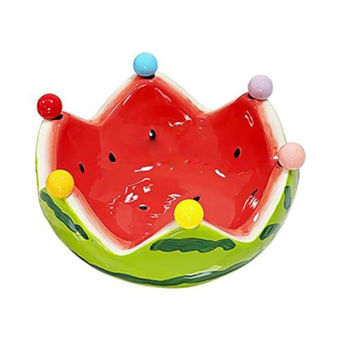 Derwrtup Wassermelone Obstschale, Keramik Obstschale Mit 6 Edelstahl Gabeln, Küchenhelfer Für Wohnzimmer Restaurant Haushalt Event Party Gastronomie Bar Club Hochzeit Derwrtup Wassermelone Obstschale, Keramik Obstschale Mit 6 Edelstahl Gabeln, Küchenhelfer Für Wohnzimmer Restaurant Haushalt Event Party Gastronomie Bar Club Hochzeit von Derwrtup
