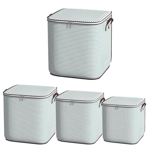 DeryArcle 100L+140L+180L+210L Aufbewahrungstasche Faltbare Groß Kleideraufbewahrung Unterbett Aufbewahrungsbox Kleiderschrank Organizer Aufbewahrung für Kleidung Bettdecken Kissen von DeryArcle