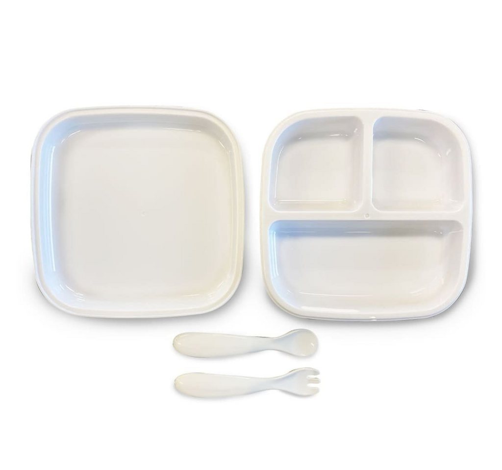 Deryan Kindergeschirr-Set Kindergeschirr-Set Silikon Quuby Weiß Deryan Kindergeschirr-Set Kindergeschirr-Set Silikon Quuby Weiß von Deryan