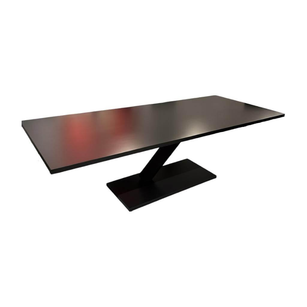 Esstisch Element 860 Tischplatte Und Stahl Gestell Aluminium Schwarz Lackiert von Desalto