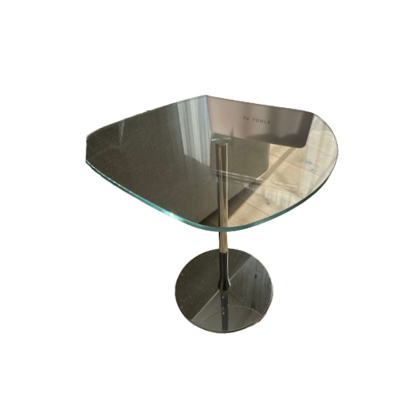 Mixit Glastisch aus Stahl und gehärtetem Glas, Desalto von Desalto