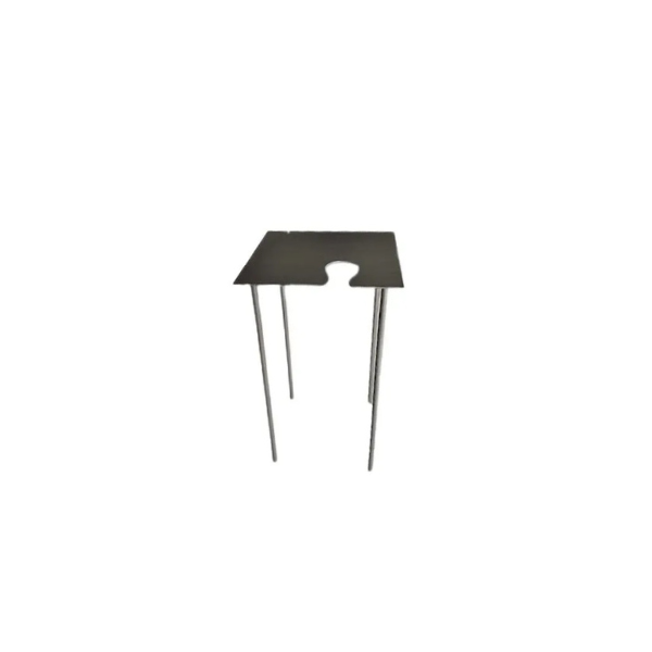 Quadratischer Beistelltisch Softer Than Steel aus lackiertem Stahl, Desalto von Desalto