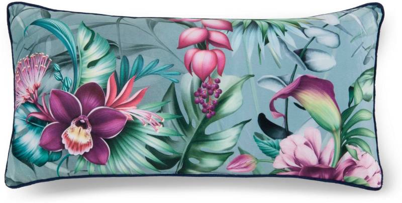 Descanso Dekokissen Allison, Mit Füllung, 1 Stück, Biese, 30x60, Wendeoptik, Weich, Blumen, Grün Descanso Dekokissen Allison, Mit Füllung, 1 Stück, Biese, 30x60, Wendeoptik, Weich, Blumen, Grün von Descanso