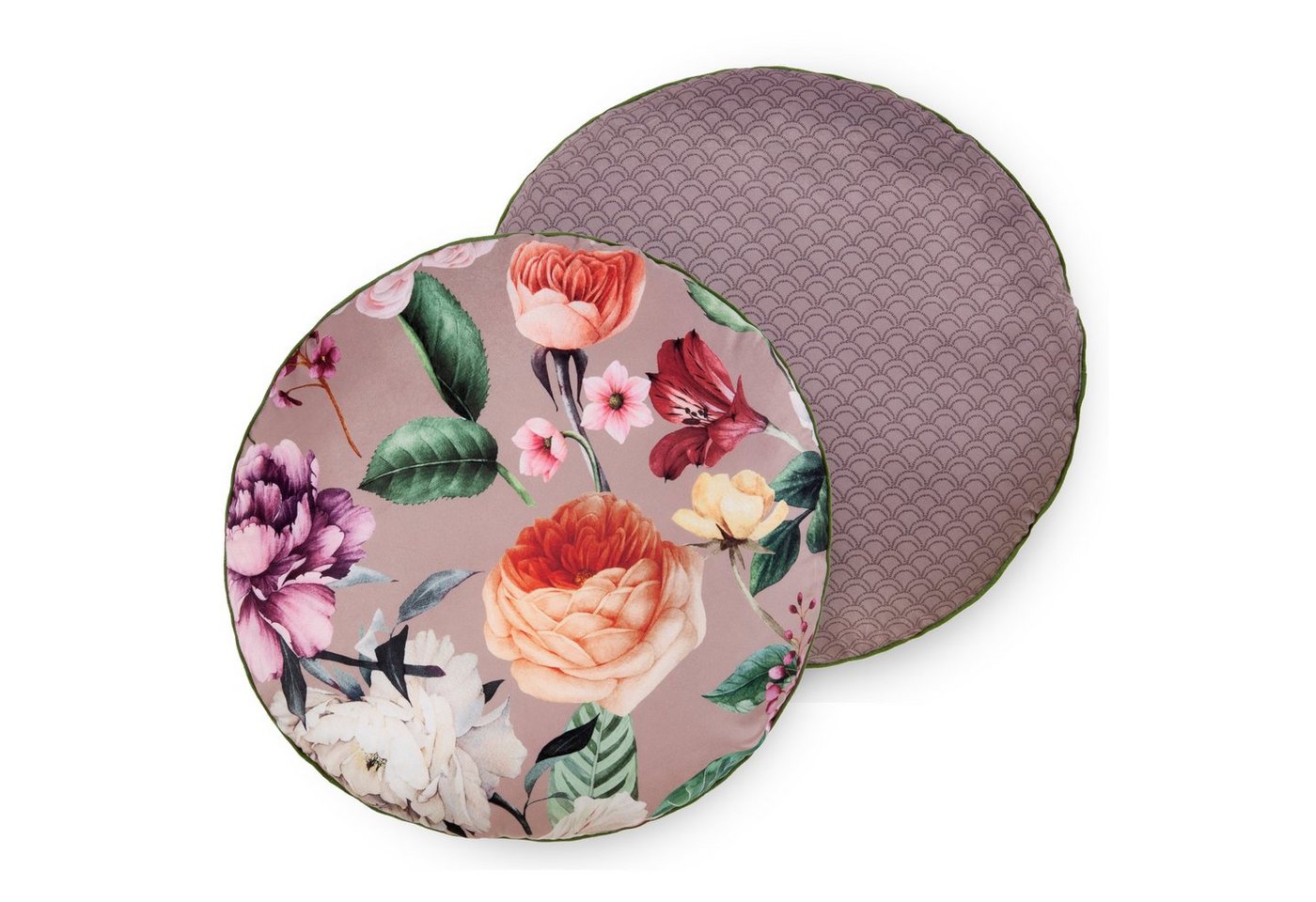 Descanso Dekokissen Dekokissen Filled pillow diameter 55cm polyester von Descanso