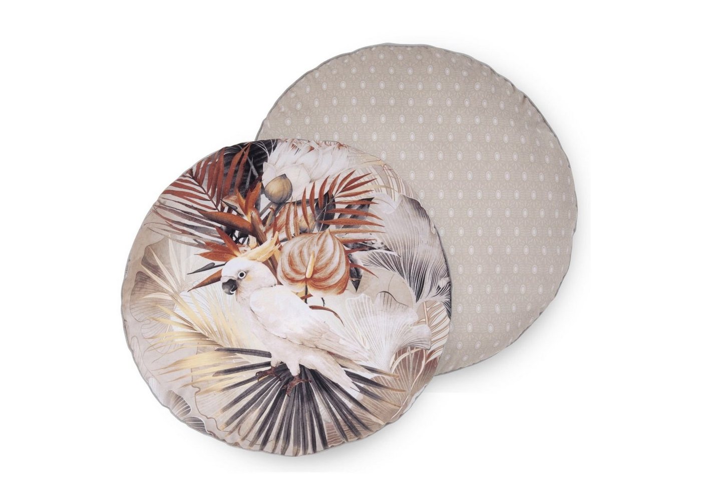 Descanso Dekokissen Dekokissen Filled pillow diameter 55cm polyester von Descanso