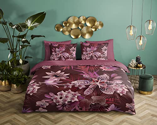 Descanso Mako Satin Bettwäsche 2 teilig Bettbezug 140 x 200 cm Kissenbezug 70 x 90 cm Farze Bordeaux Descanso Mako Satin Bettwäsche 2 teilig Bettbezug 140 x 200 cm Kissenbezug 70 x 90 cm Farze Bordeaux von Descanso