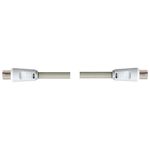 9062r106 – Koaxial Antennen Kabel-TV Digital mit Fahrer CCS 1,5 m weiß Silver Electronics von Desconocido