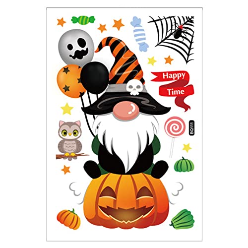 Hexenkürbis für Halloween-Fenster - Halloween Spinne Fledermäuse Mann ohne Gesicht Fenster hält - Ballon Fledermaus Geist Hexe Fenster Aufkleber Dekoration für Generic Hexenkürbis für Halloween-Fenster - Halloween Spinne Fledermäuse Mann ohne Gesicht Fenster hält - Ballon Fledermaus Geist Hexe Fenster Aufkleber Dekoration für Generic von Desconocido