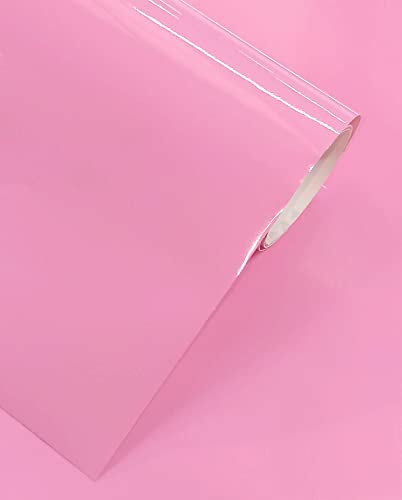 Desconocido Klebefolie Glänzende Folie Für Möbel Küche Wandschutzfolie Türfolie Selbstklebend (30 x 120, Rosa) von GOYAPRINT