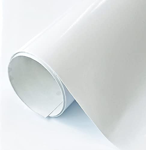 Desconocido Klebefolie Weiß Glänzende Folie Für Möbel Küche Wandschutzfolie Türfolie Selbstklebend (30x120 cm, Weiß) von GOYAPRINT