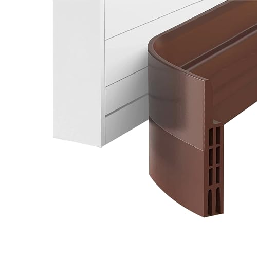 Türdichtung Zugluftstopper für Türen - Zuschneidbare Türdichtung selbstklebend - 5cm x 100cm, Braun - Tür Zugluftstopper für Maximale Isolierung Tür Zugluftstopper für Türen von Desdira