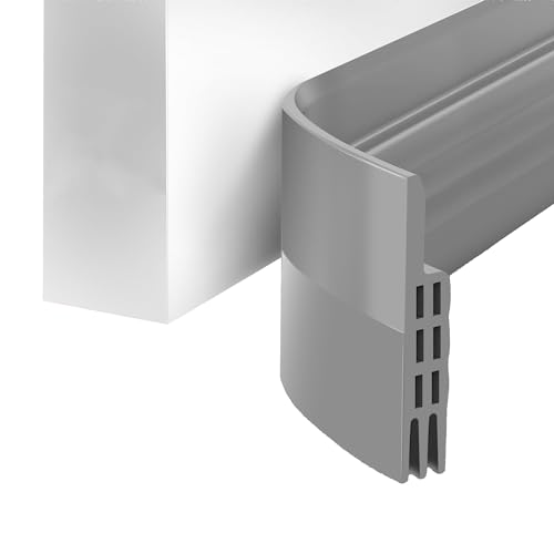 Türdichtung Zugluftstopper für Türen - Zuschneidbare Türdichtung selbstklebend - 5cm x 100cm, Grau - Tür Zugluftstopper für Maximale Isolierung Tür Zugluftstopper für Türen von Desdira
