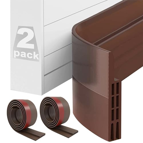 Zugluftstopper für Türen Braun [2Rollen X 1m] - Türdichtung Selbstklebend extra stark - Heizkosten sparender Tür Zugluftstopper - Kälteschutz Türdichtung unten - Tür Zugluftstopper für Türen von Desdira