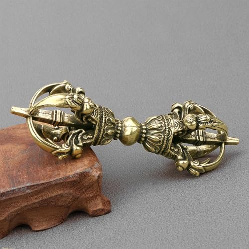 Kleine Messing Statue Kupfer Vajra Kupfer Schmuck Skulptur Dekoration Kupfer Miniatur Metall Dekoration Büro Zuhause Feng Shui Guss Skulptur Geschenke von Desdon