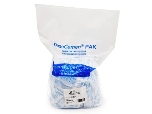 DeseCamen – Silikagel-Päckchen - Trockenmittel – Luftentfeuchter – Feuchtigkeitsabsorber – ungiftig – Lebensmittelqualität (250, 5g) von DeseCamen