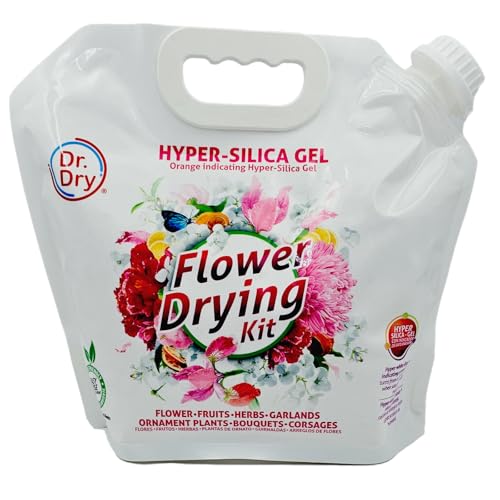 Dr. Dry - Kieselgel getrocknete Blumen und Früchte (Hyper Silica) 2,2 kg - Dr. Dry Flower Drying Kit von DeseCamen