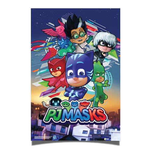 Desert Cactus PJ Masks Poster, 27,9 x 43,2 cm, Raumbüro-Dekoration, offizielle Fanausrüstung (27,9 x 43,2 cm, Design 1) von Desert Cactus