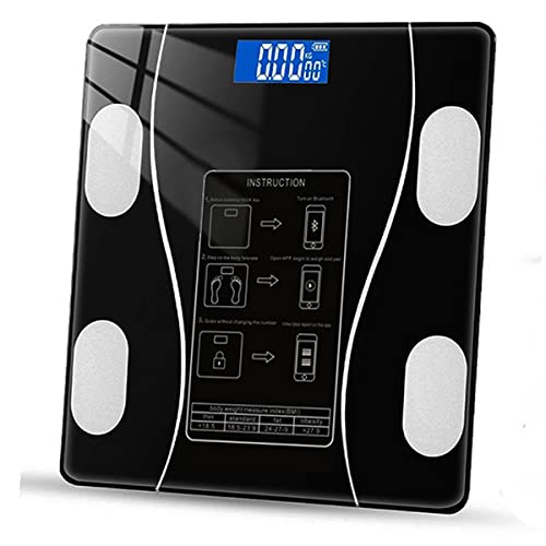 Digitale Smart Waage Badezimmer Körper BMI Telefon Bluetooth Verbindung Persönlicher Speicher Minimalis Design 5g/40kg von Desert Dress