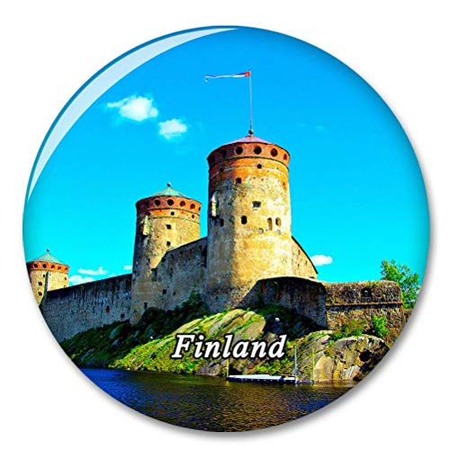 Finnland Savonlinna Castle Kühlschrank Magnete Dekorative Magnet Flaschenöffner Tourist City Travel Souvenir Collection Geschenk Starker Kühlschrank Aufkleber von Desert Eagle