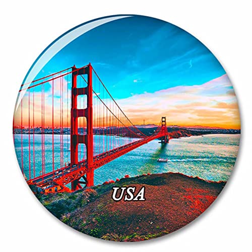 Golden Gate Bridge der USA Amerika San Francisco Kühlschrank Magnete Dekorative Magnet Flaschenöffner Tourist City Travel Souvenir Collection Geschenk Starker Kühlschrank Aufkleber von Desert Eagle