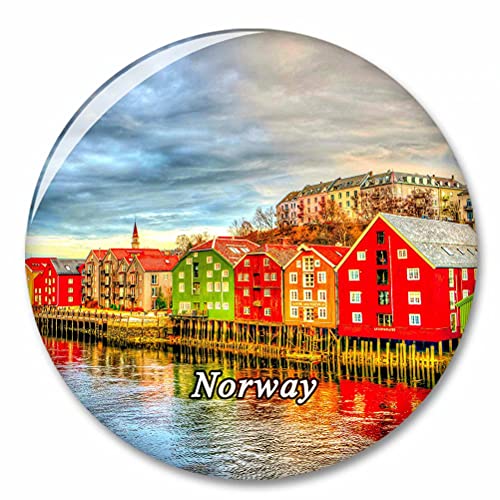 Norwegen Trondheim Häuser Kühlschrank Magnete Dekorative Magnet Flaschenöffner Tourist City Travel Souvenir Collection Geschenk Starker Kühlschrank Aufkleber von Desert Eagle