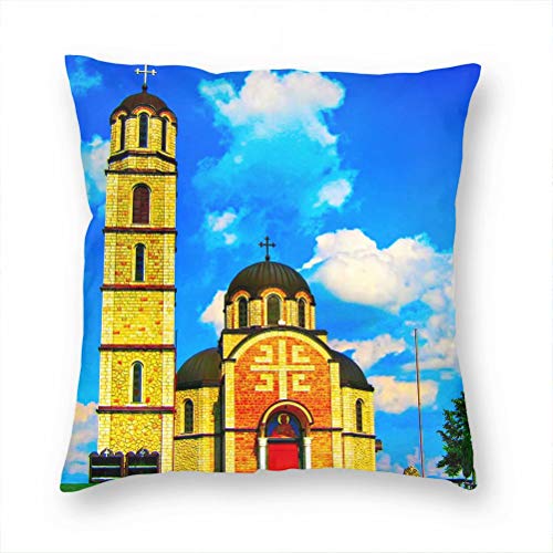 Serbia Pillow Case Decorative Cushion Cover Pillowcase Sofa Chair Bed Car Living Room Bedroom Office 18"x 18" KXR-5037 von Desert Eagle