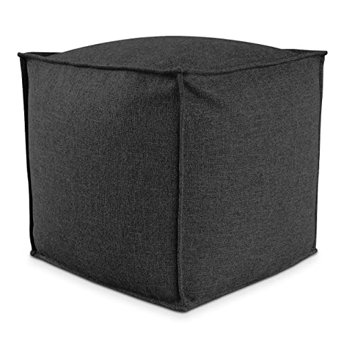 Deshome - Sitzhocker Sitzpouf Pouf 50x50x50 cm mit abnehmbarem Polster für Innen- und Außenbereich: Sitzpouf Design für Sofa, Wohnzimmer, Schlafzimmer, Sitzhocker, Light Pouf Graphitschwarz Deshome - Sitzhocker Sitzpouf Pouf 50x50x50 cm mit abnehmbarem Polster für Innen- und Außenbereich: Sitzpouf Design für Sofa, Wohnzimmer, Schlafzimmer, Sitzhocker, Light Pouf Graphitschwarz von Deshome