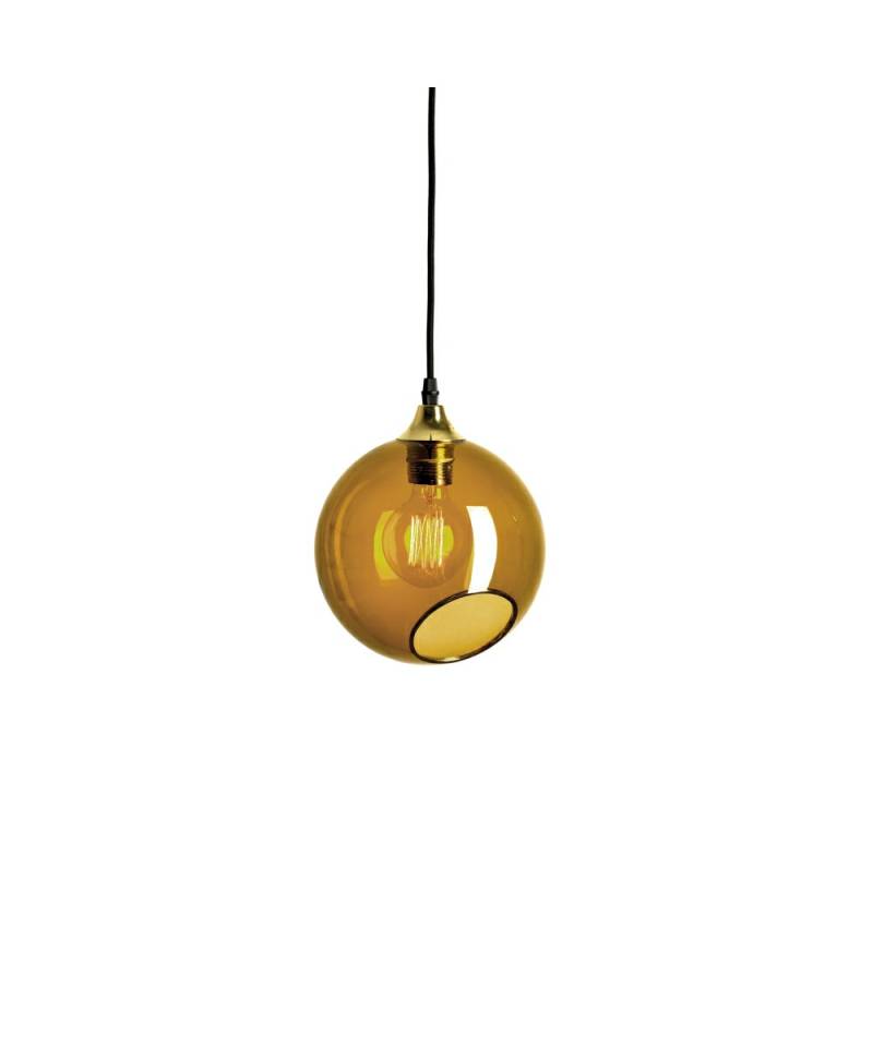 Design By Us - Ballroom Pendelleuchte Amber m/Gold Sockel von Design By Us