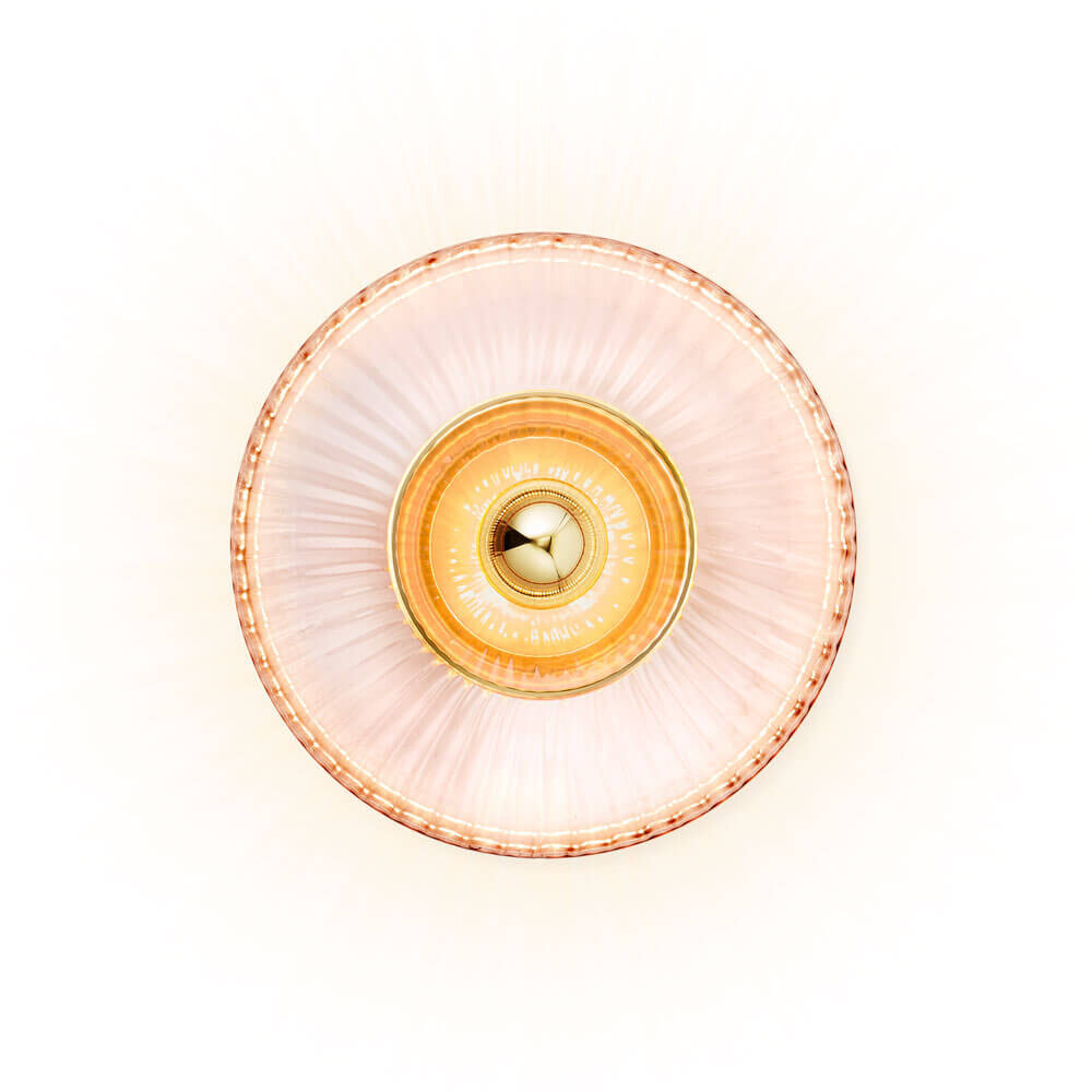 Design By Us - New Wave Optic Wandleuchte XL Rose/Gold von Design By Us