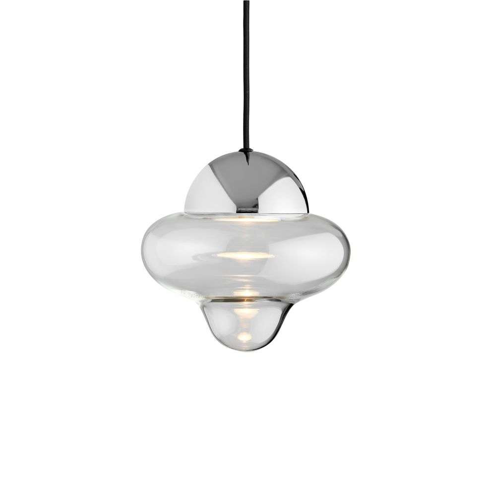 Design By Us - Nutty Pendelleuchte Clear/Chrome von Design By Us