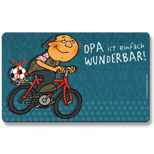 Gilde Schneidebrettchen Frühstücksbrettchen Opa ist einfach Wunderbar! von Design@Home
