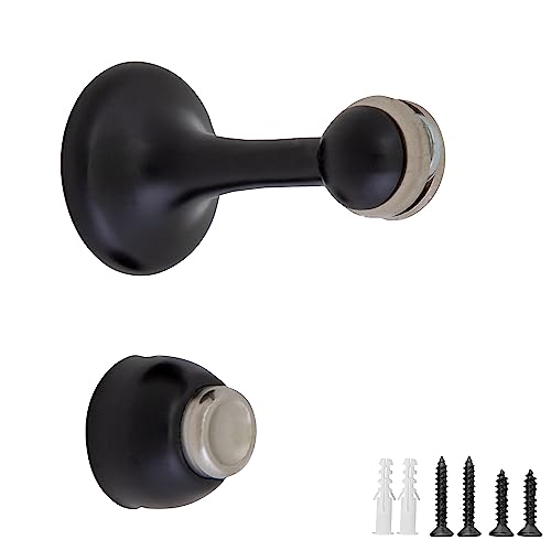Design House Magnetischer Türstopper 189316-MB, 2er-Pack, schwarz matt von Design House