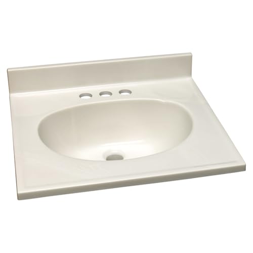 Design House 586263 Verstärkte Verpackung Waschtischplatte, 19x17, Weiß auf Weiß von Design House
