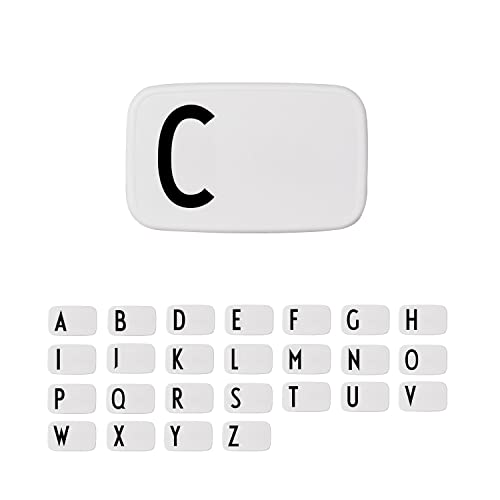 Design Letters Buchstaben Brotdose für Kinder, Erwachsene A-Z | Lunchbox BPA frei | Lunchbox Erwachsene | Personalisierte Geschenke | Ideal als Snackbox, Frühstücksbox, Brotbox Kinder, Brotdose Schule von Design Letters